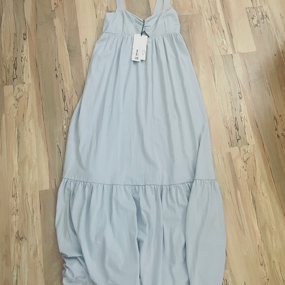 Gray Zara maxi dress with key hole size small - Picture 1 of 5